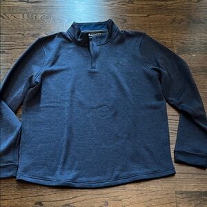 Under Armour Navy Blue Quarter-Zip Pullover, size L